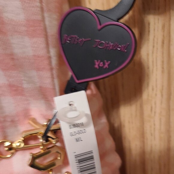 Betsey Johnson XOX Gold Chain Belt with Pearls – NWT - Picture 3 of 5